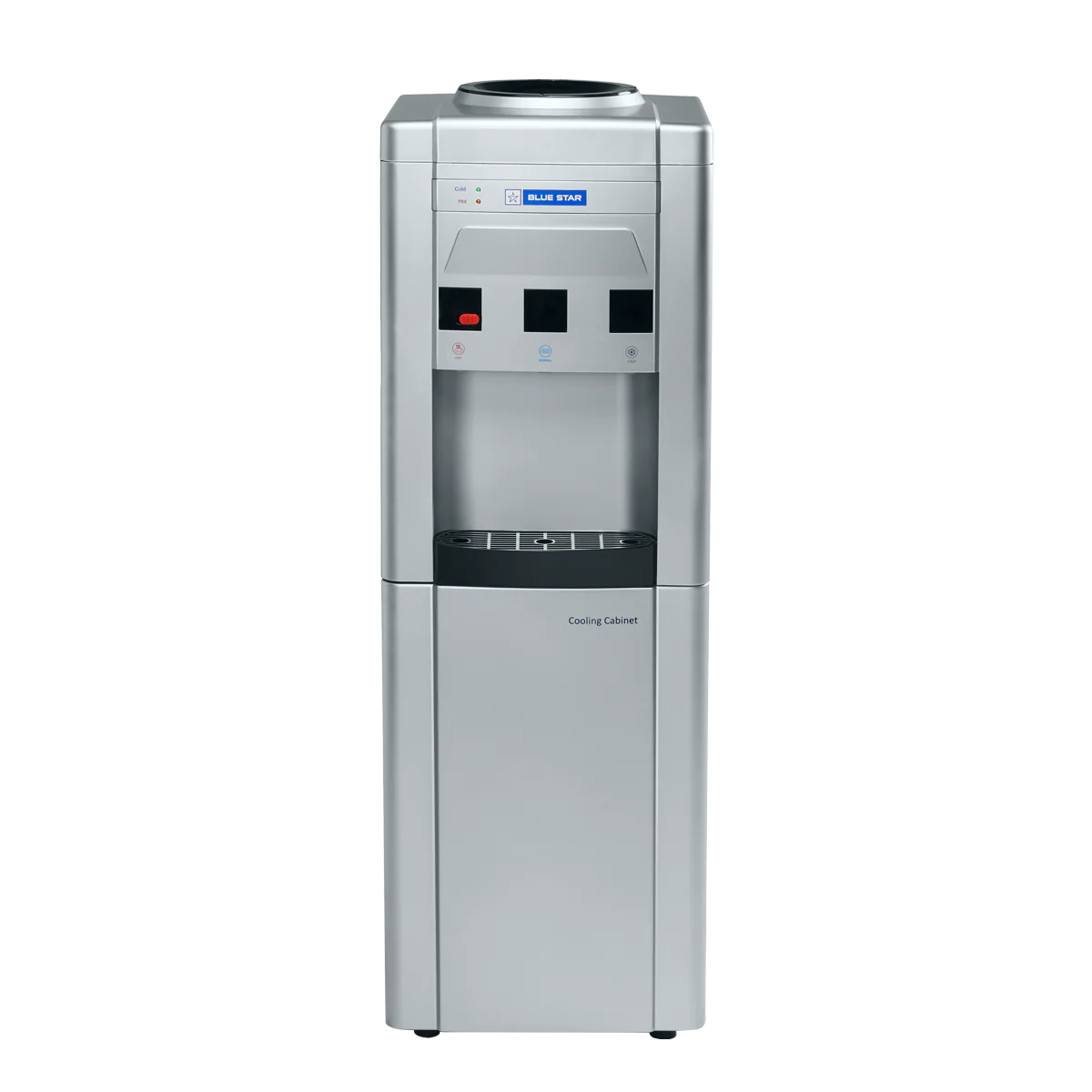 GA Series With Refrigerator-Grey Floor Standing Bottled Water Dispenser